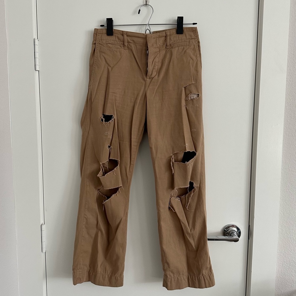 Frame distressed chino pants